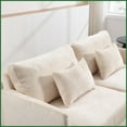 thumbnail image 3 of Mid Century Modern Chenille 2-Seat Loveseat Sofa – Solid Wood Frame for Living Room & Bedroom, 3 of 20