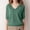 Green(New), variant on PNTUTB Women's Solid Color Comfy Tees Trendy Print Blouses Top Casual T-shirt with Mid Sleeves