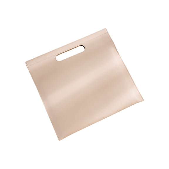 Magnetic Closure Document Bag In Faux Leather Waterproof Office Organizer For Documents Tablets And Essentials With Portable Handheld Handle For Travel And Everyday Office Use