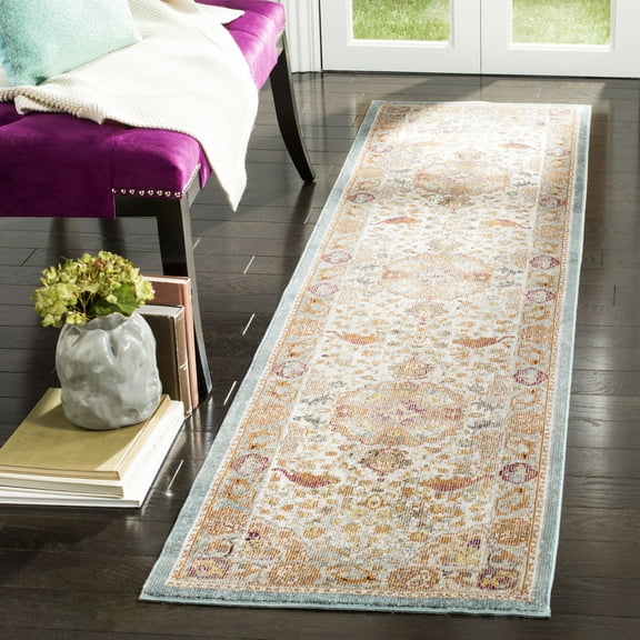 SAFAVIEH Aria Maris Traditional Runner Rug, Beige/Orange, 2' x 8'
