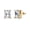 Yellow Gold, variant on Cate & Chloe Mia 18k White Gold Plated Stud Earrings with 2ct Simulated Diamonds Gift for Women