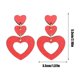 thumbnail image 3 of Xihbxyly Pendientes de Madera para San Valentín, Diseño de Corazón Ahuecado, Ligeros y Elegantes, Regalo Perfecto para Ella, Cumpleaños y Festividades, Rojos, Tamaño 5,5 X 3,5 Cm., 3 of 6