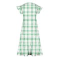 thumbnail image 4 of RXIRUCGD 2025 Vêtements d'Été pour Enfants Filles Robe Imprimée à Fleurs Manches Courtes Poches à Volants Col Rond pour Enfants, 4 of 5