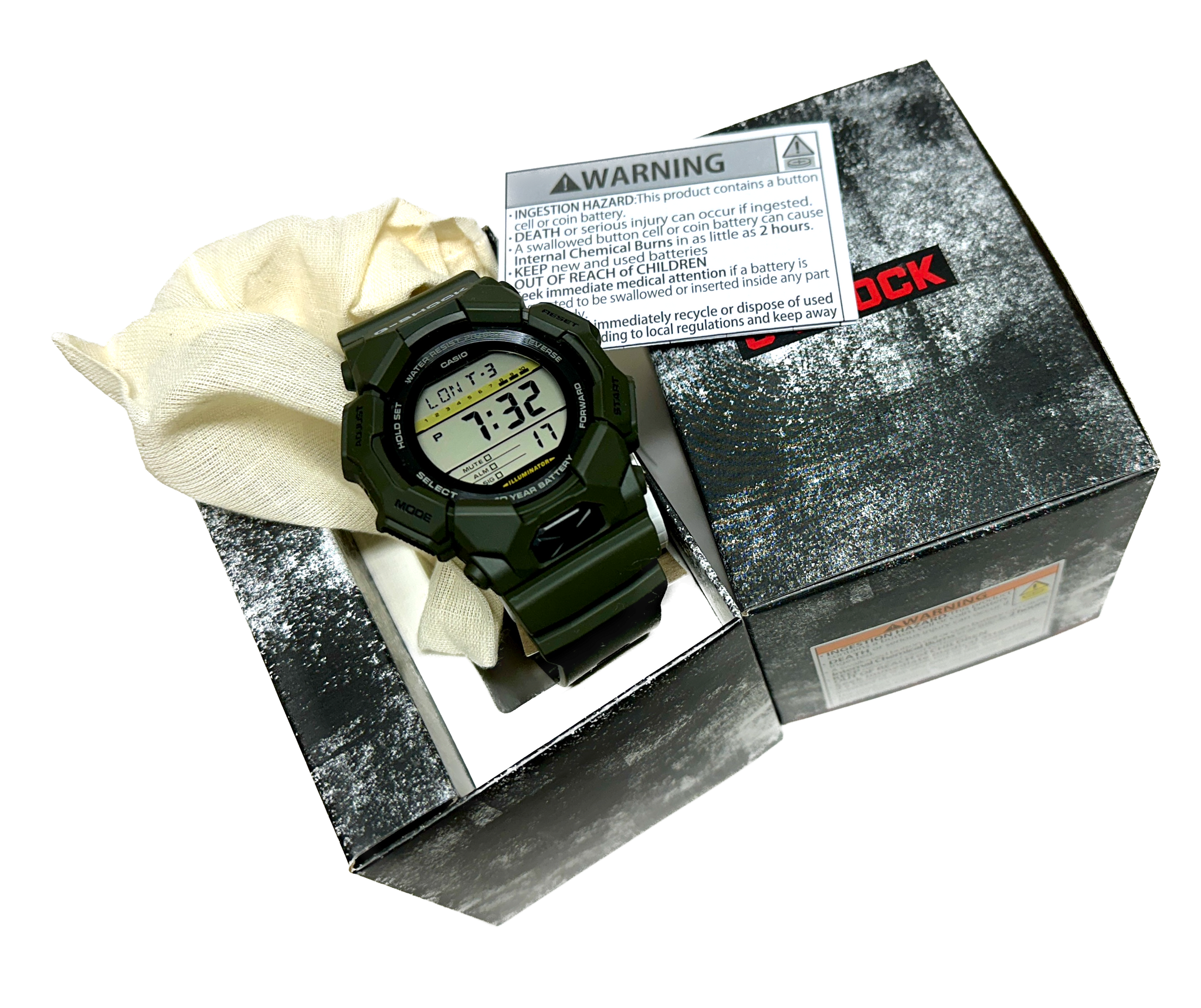 Casio Men's G-Shock GD-010 Series Black Dial Watch - GD010-3