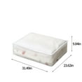 thumbnail image 3 of Bzdzmqm under $5 Folding Storage Box, Folding Storage Box, Plastic Under Bed Organizer, Odorless Moistureproof Container, Blanket Pillow Storage, Clear Stackable Storage Bin, 3 of 7