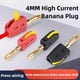 thumbnail image 3 of Conector Banana de 4 mm, Conexión Rápida de Alta Corriente, Chapado en , 32 A, Prueba Eléctrica, 10 Unidades, 3 of 5