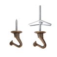 thumbnail image 2 of Bnafes 2 Juegos De Ganchos De Techo De Metal, Ganchos De Techo Resistentes Con Herrajes Para Colgar Plantas/Candelabros/Campanas De Viento/Adornos (Color Bronce), 2 of 4