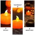 thumbnail image 3 of KAKOWELY 12 luces LED de calabaza para Halloween, decoración de Halloween con pilas, 3 of 4