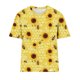 thumbnail image 3 of Blusas de Manga Corta para las Mujeres Cuello Redondo de Impresión de Verano, Top de Poliéster de Moda Casual para Toda la Temporada, 3 of 4