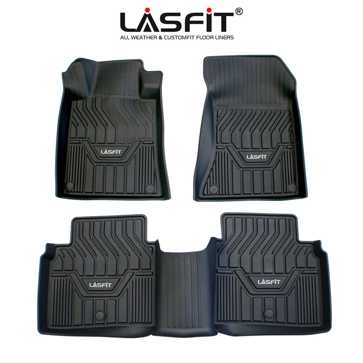 LASFIT Car Floor Liners for 20192020 Nissan Altima, All Weather Fit