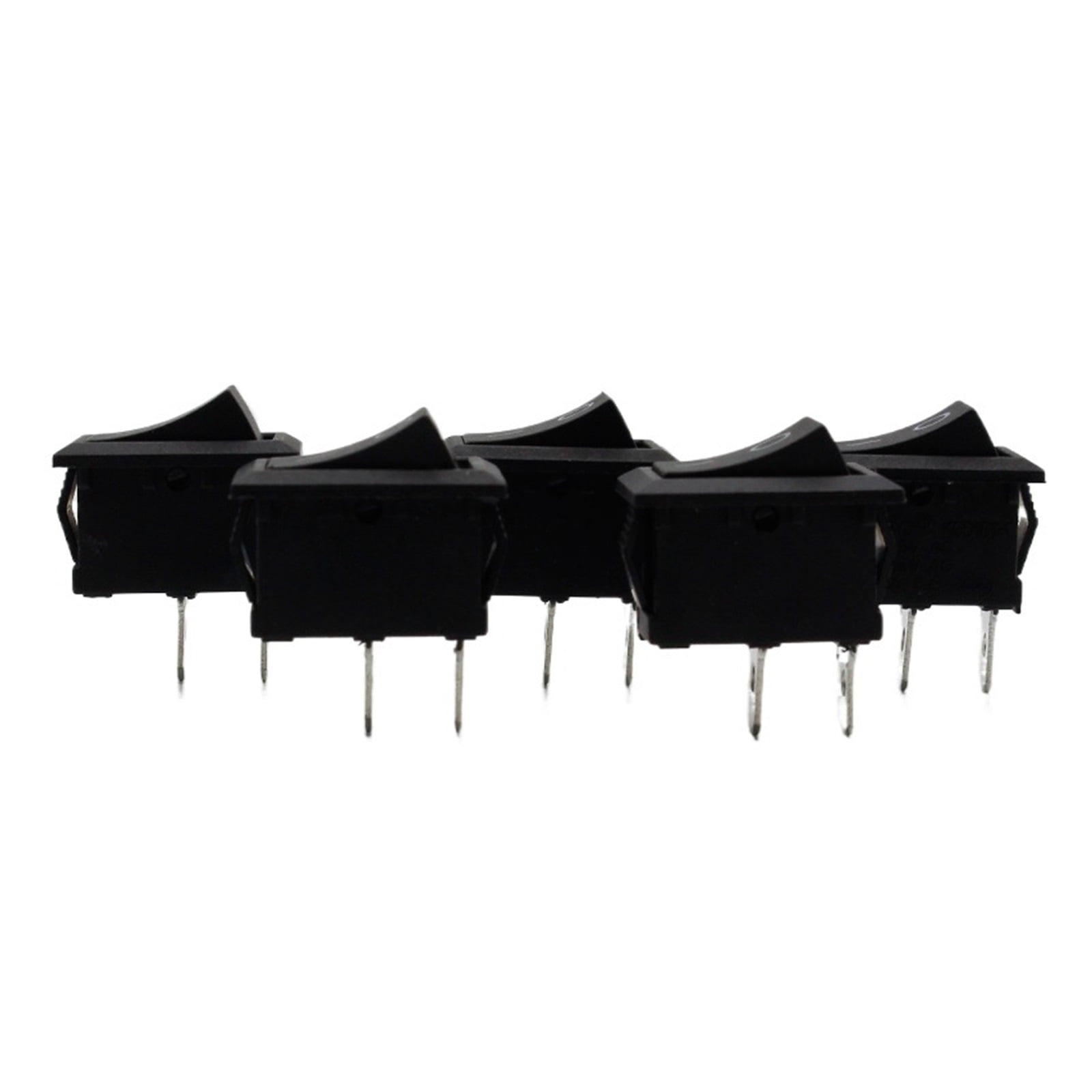 5Pcs/Lot Black Push Button Mini Switch 6A-10A 110V 250V KCD1 2Pin Snap-in On/Off Rocker Switch 5PCS/Lot 21MM*15MM BLACK