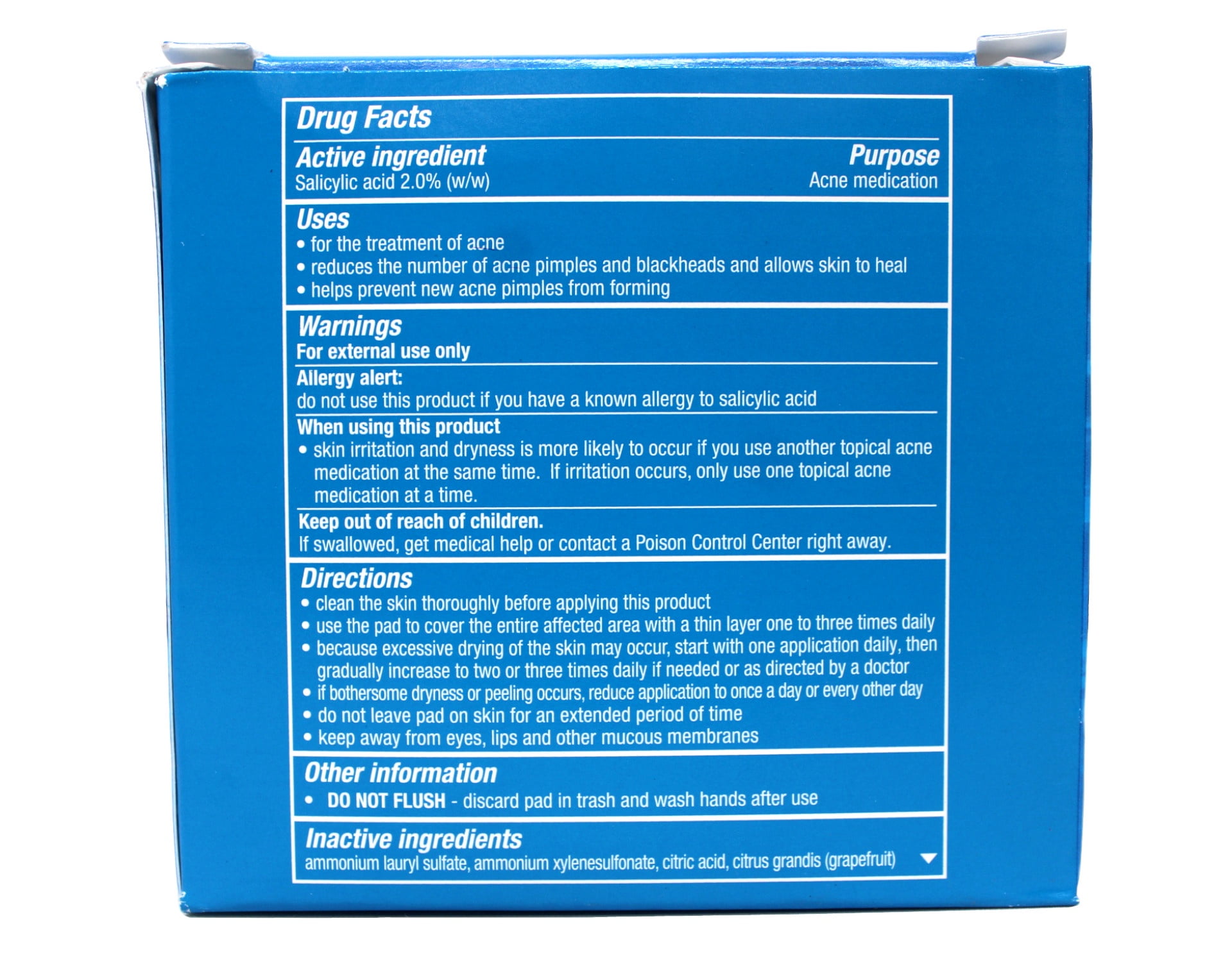 2 Pack - Stridex XL Acne Pads for Face and Body with Salicylic Acid, Alcohol Free, 90 Ct