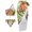 Multicolor, variant on WREESH Womens Sarong Swimsuit Set One Shoulder Bikini Set Beach Cover Up Wrap Skirt Fashion Flower Print Wrap Skirt Bathing Suit Multicolor