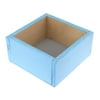 Square Wooden Crate, 6-Inch x 6-Inch, Blue