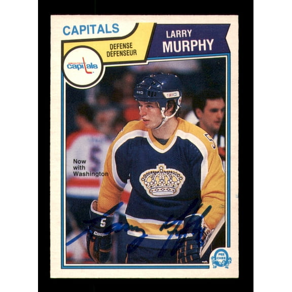Larry Murphy Autographed 1983-84 O-Pee-Chee Card #159 Washington Capitals SKU #251967