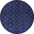 thumbnail image 1 of Ahgly Company Indoor Round Oriental Blue Industrial Area Rugs, 7' Round, 1 of 4