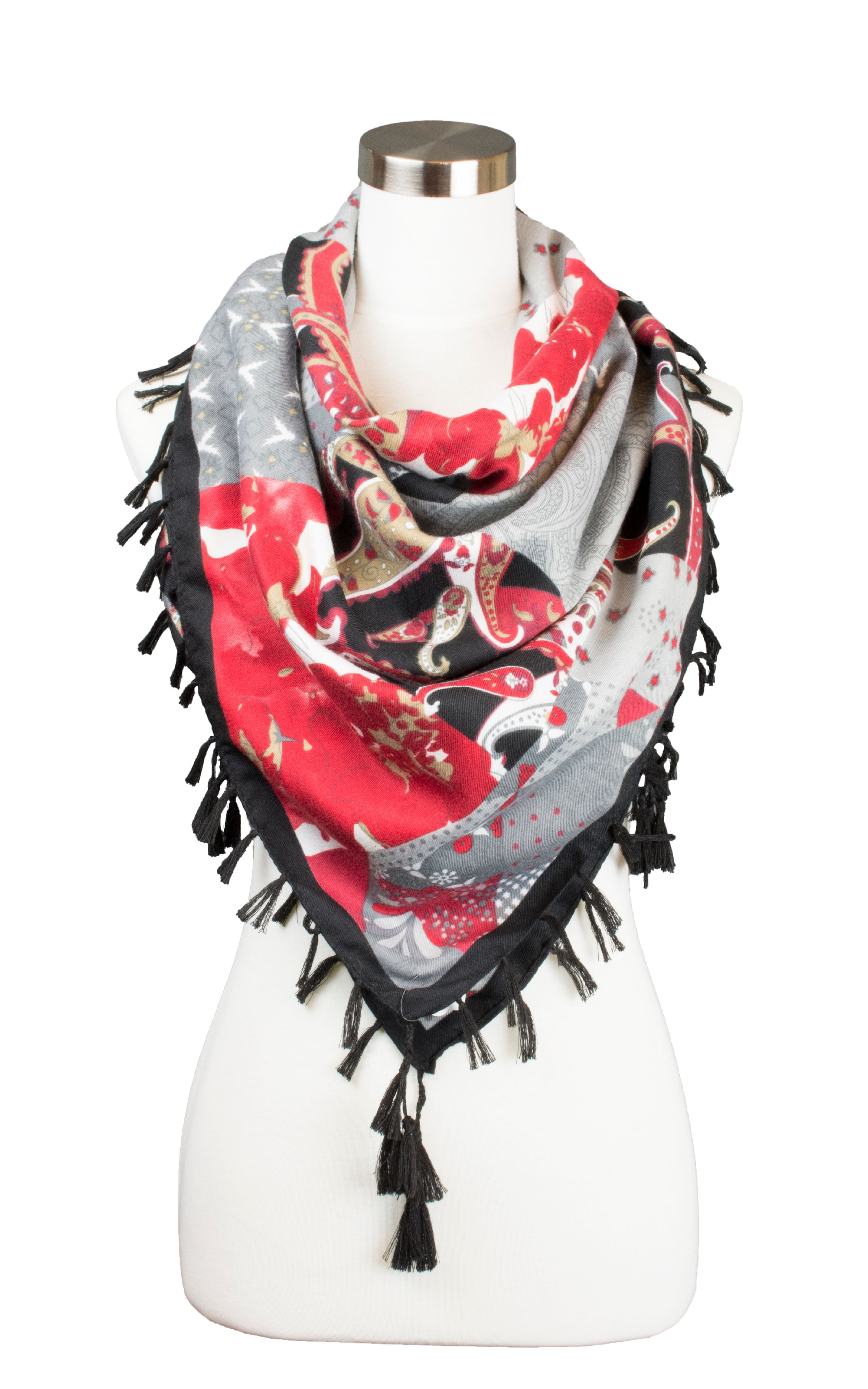 Different Colors Available Premium Floral Infinity Loop Scarf