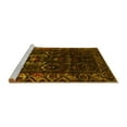 thumbnail image 2 of Ahgly Company Machine Washable Indoor Square Persian Yellow Traditional Area Rugs, 4' Square, 2 of 4