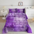 thumbnail image 2 of Erosebridal Purple Tie Dye Bedding Sets Twin with Comforter, Contemporary Oil Painting Duvet Insert, Gradient Room Decor, Reversible 2 Pieces, 2 of 7