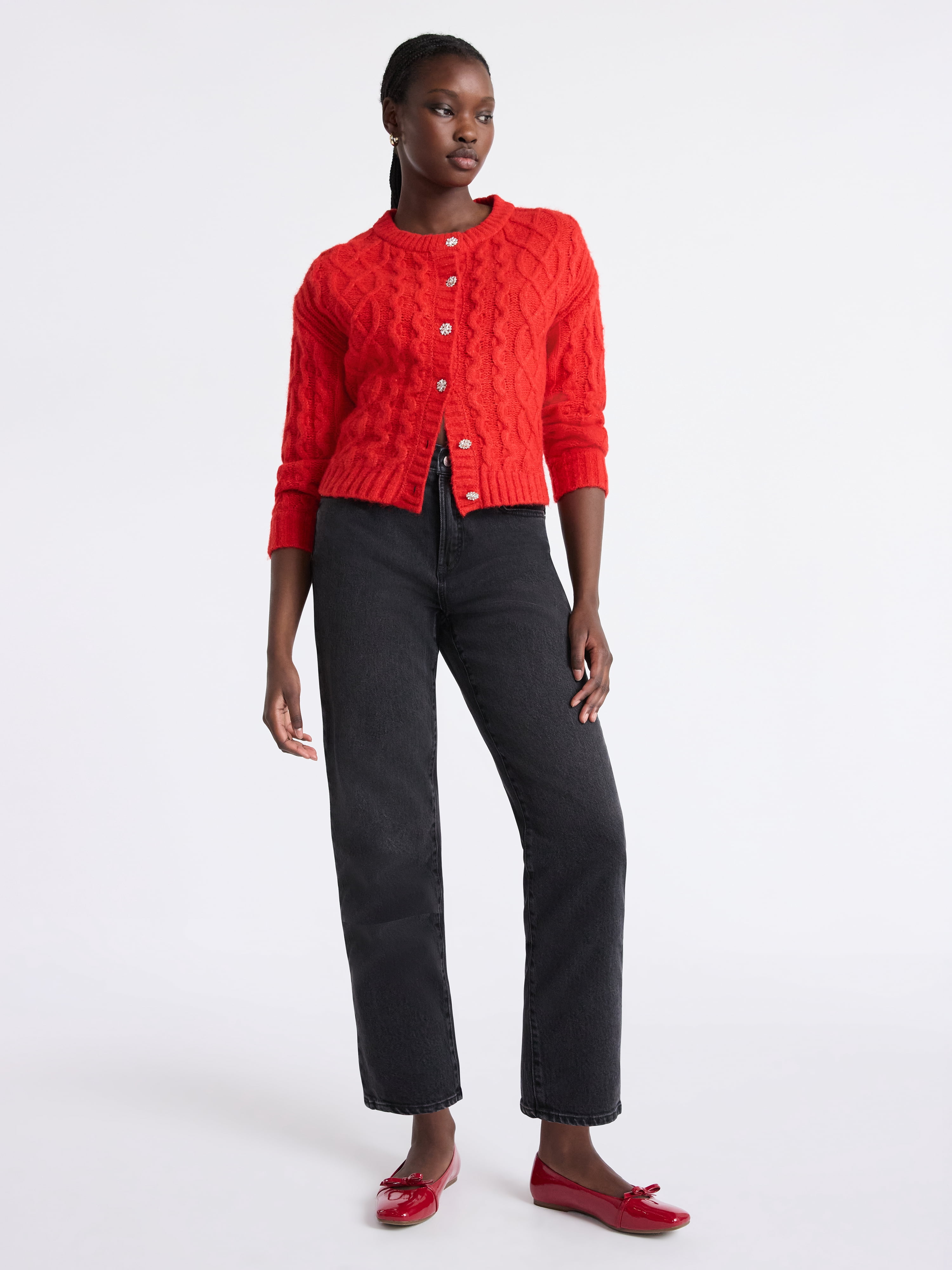 Free Assembly Women's Mid Rise Ankle Length Slim Jeans, 27" Inseam, Sizes 0-18