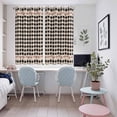 thumbnail image 5 of Country Star Plaid Kitchen Curtains 63 Inch Length, Black Retro American Farm Barn Berry Grommet Top Bedroom Living Room Curtains, Light Filtering Cafe Curtain Drapes 2 Panels Set 104''x63'', 5 of 9