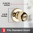 thumbnail image 5 of Kwikset Polo Bed/Bath Knob in Polished Brass, 5 of 9