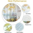 thumbnail image 6 of Fall Birch Tree Shower Curtain Abstract Aesthetic Oil Painting Shower Curtains for Bathroom Waterproof Fabric Pretty Autumn Nature Forest Art Bath Curtain Decor with Hooks (Yellow, 72" x 72"), 6 of 6