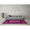 thumbnail image 3 of Ahgly Company Indoor Rectangle Oriental Purple Modern Area Rugs, 2' x 5', 3 of 4