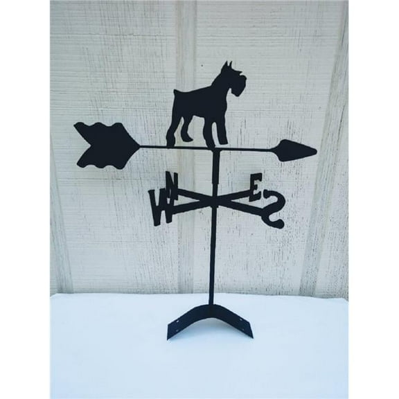 The Lazy Scroll Schnauzer Roof Mount Weathervane