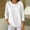 White, variant on Waffle Knit Tops for Women Crewneck 3/4 Sleeve Loose Fit Casual Basic Comfy Shirts Lounge Breathable Casual Solid Pullover Travel Tees