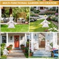 thumbnail image 3 of Qenwkxz Porch Goose Outfit for 23''h Cement Statue Goose Skirt Costume for Valentines Outdoor Yard Lawn Patio Decor (White), 3 of 10