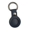 thumbnail image 1 of Funda protectora de cuero PU compatible con Airtag, soporte para rastreador con Azul, 1 of 9