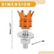 thumbnail image 4 of Tornillos de Placa de Licencia Universales para Motocicleta M6 de Unique Bargains, Cubierta de 40 mm, Kit de Tornillos de Placa de Licencia Antirrobo, Marco de Tornillo de Aluminio Naranja, 4 Pcs, 4 of 6