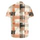 thumbnail image 4 of Camisas de Manga Corta de los Hombres Vintage Cuadrado Impreso Solapa Superior, Poliéster Ligero para Primavera Verano Casual Y Diario, 4 of 9
