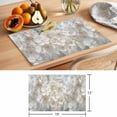 thumbnail image 6 of Flowers Placemats Set of 12 Watercolor Floral Neutral Brush Strokes Artwork Place Mats Indoor Wipeable Table Mats Washable Cloth Dining Table Placemats for Kitchen Holiday Party Home Decor 13x19 Inch, 6 of 9