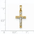 thumbnail image 3 of 14k Polished INRI Crucifix Cross Pendant, 3 of 3