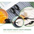 thumbnail image 3 of Plastic Forks/Spoons/Knives Disposable- 7" Black Heavyweight Forks/Spoons/Knives, Durable Extra Heavy Duty Forks/Spoons/Knives, Sturdy Plastic Utensils for Parties (Black Forks/Spoons/Knives), 3 of 8