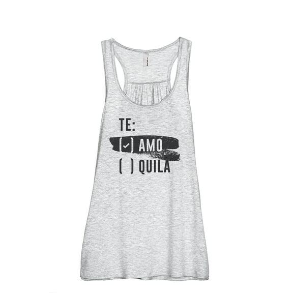 Te Amo Bachelorette Women's Fashion Sleeveless Flowy Racerback Workout Yoga Tank Top Sport Grey Small