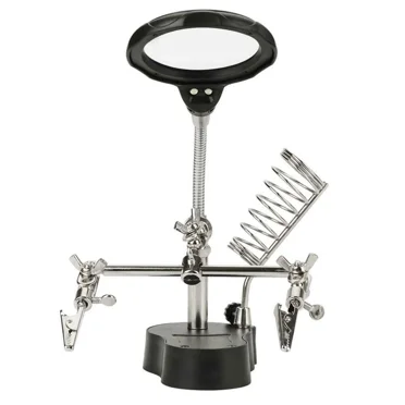 BreeRainz Premium Third Hand Soldering Station with Iron Stand, Magnifier, and Multi-Function Helper Tool for Professional and DIY Electronics Repair