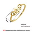 thumbnail image 5 of Cutout Butterfly Honeybee Ring Cute Animal Stainless Steel Ring Commitment Jewelry, 5 of 5