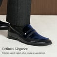 thumbnail image 5 of Bruno Marc Men's Tuxedo Patent Loafers Classic Velvet Slip-on Dress Shoes, 5 of 8