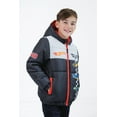 thumbnail image 4 of Hot Wheels Zip Up Winter Coat Puffer Jacket Toddler to Big Kid, 4 of 5