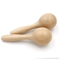 thumbnail image 4 of Maracas de madera, 4 maracas de madera, mini martillo de arena de madera, juguete de sonido musical para niños, XianweiShao 8390615106153, 4 of 5