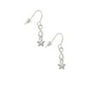 thumbnail image 3 of Delight Jewelry Silvertone Mini Star with Clear Crystal Silver tone Infinity French Earrings, 3 of 4