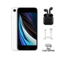 thumbnail image 1 of Pre-Owned Apple iPhone SE (2nd Gen) (Unlocked) 128GB White (A2275) Bundle with Wireless Earbuds, 1 of 5