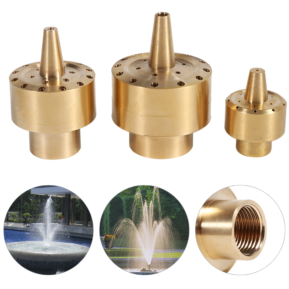 Brass Fireworks Fountain Nozzle – 1/4 To 1 Inch, Perfect For Ponds, Pools & Garden Water Features