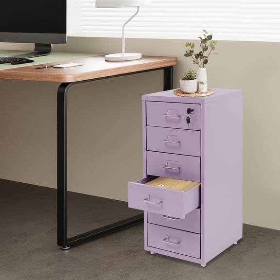 Filing Cabinet, Vertical File Cabinet, Metal File Cabinet with Lock