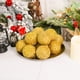 thumbnail image 4 of Adorno navideño de espuma, bola navideña amarilla de 3.15 pulgadas, textura suave y flocada, material de espuma ligero, para decorar el árbol o el hogar.,Vsgery, 4 of 8