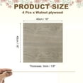 thumbnail image 2 of Uxcell 4PCS Walnut Plywood Sheets, 16 x 16 x 1/8 Inch Unfinished Wood Board, 2 of 6