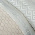 thumbnail image 5 of Madison Park Bennett Geometric 7-Piece King Jacquard Comforter Set, Aqua, 5 of 8